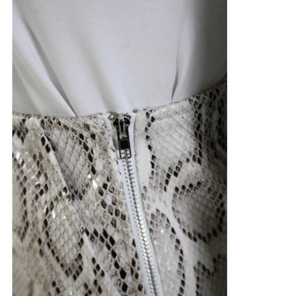 En Saison
Snake Print Faux Leather Mini Skirt - Picture 3 of 5